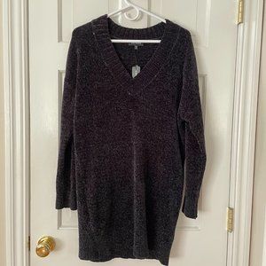 Express Black Long Sleeve Knitted Dress in XS